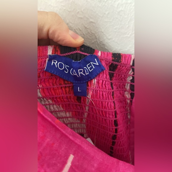 Ro’s Garden Tuckernuck Denise Halter Maxi Dress in Bazaar Pink SZ L NWT - Picture 7 of 9